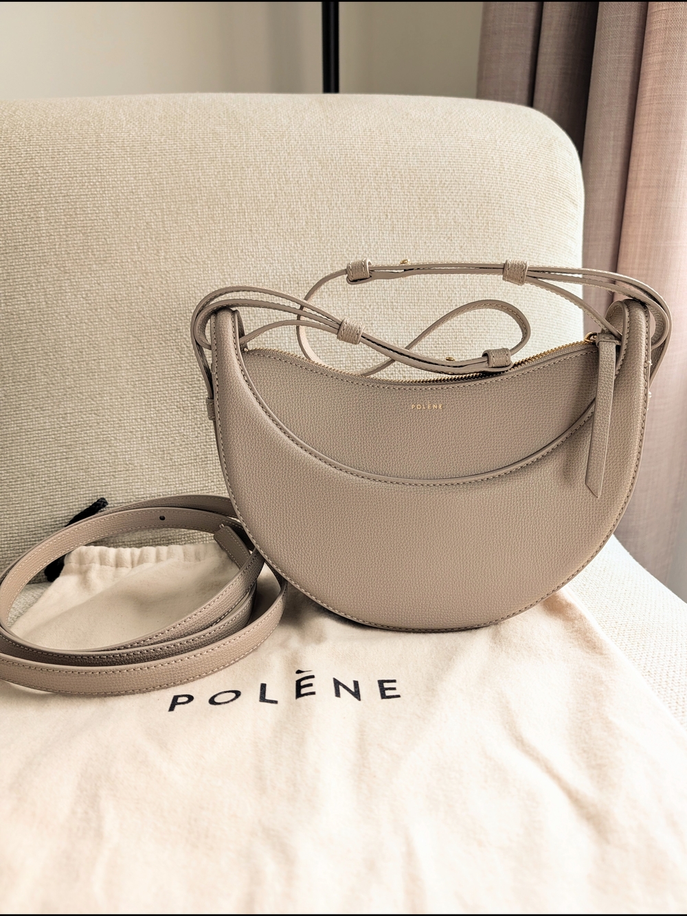 Polene Numero Dix Bag - Taupe